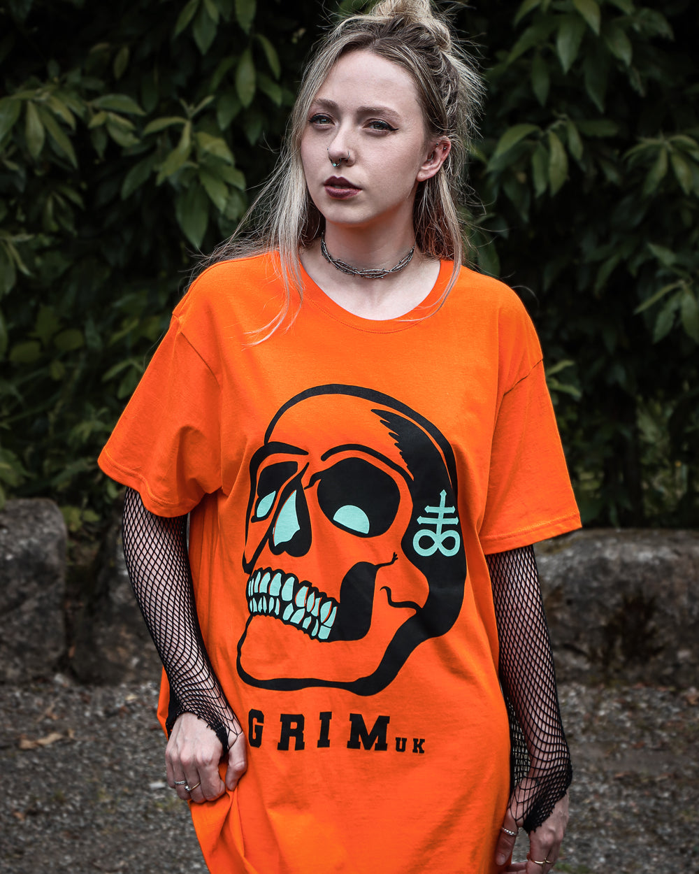 Orange “Skull” T-Shirt