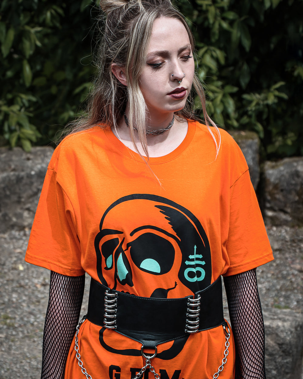 Orange “Skull” T-Shirt